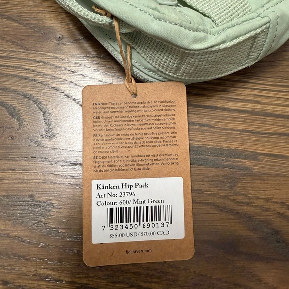 Fjallraven Crossbody Bag in Mint Green - Picture 6 of 6